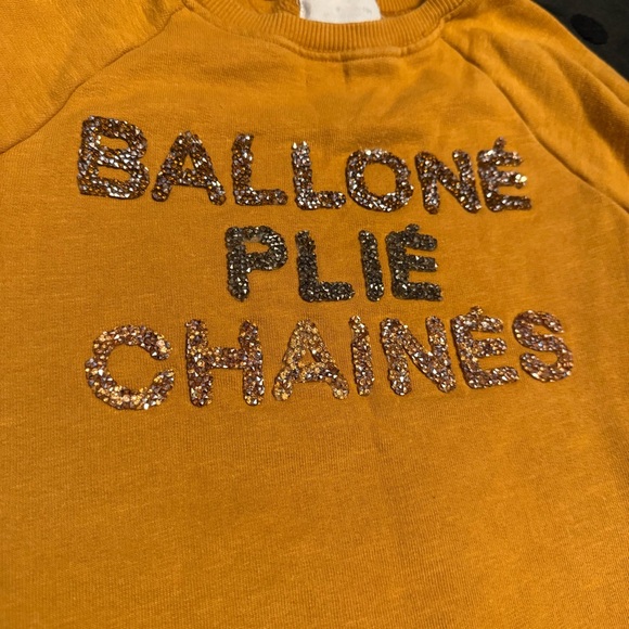 Zara Ballet Balloné Plié Chaînés Sweatshirt - Picture 2 of 3